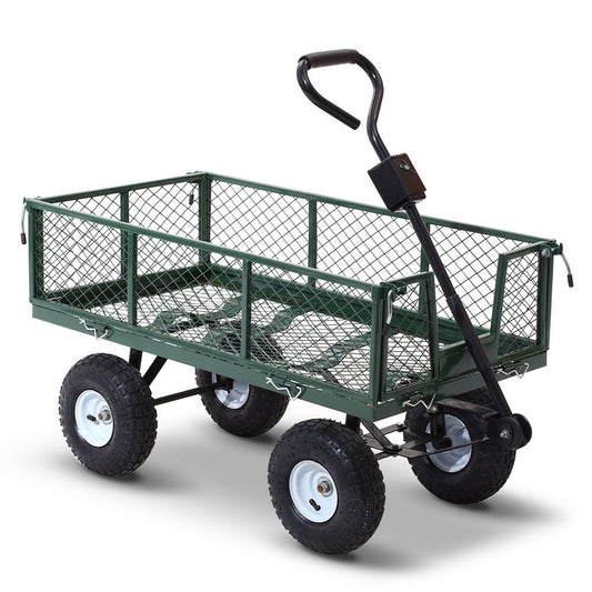 Steel Mesh Garden Steel Cart - transport and storage - Deluxe Home Delight