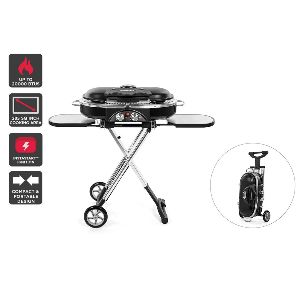 Grill Portable Stand-up Propane Gas Outdoor Camping Stoves BBQs Picnic Road Trip - Deluxe Home Delight