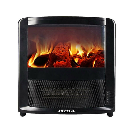 Sesta Electric Indoor Fireplace Heater w/ Fire/Flame Effect & Timer - 2000w LED