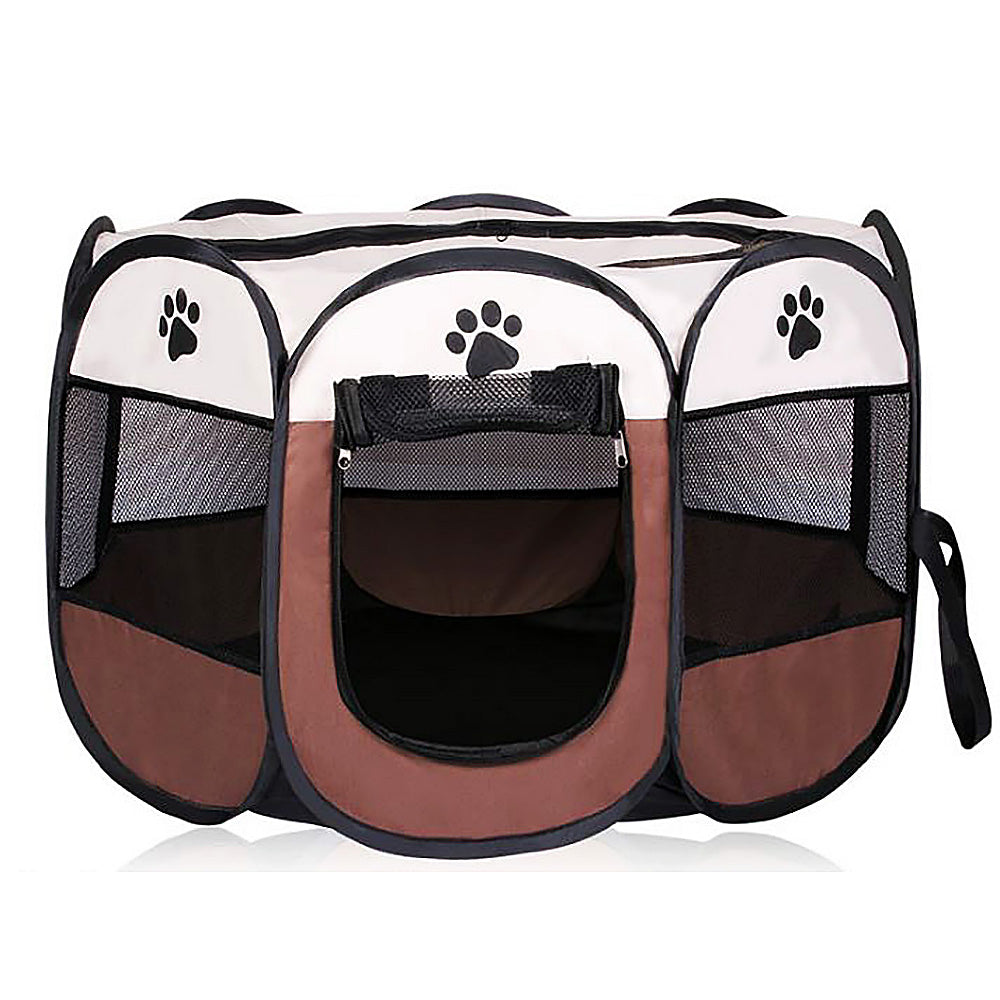 Pet/Dog/Cat Portable Foldable Playpen & Carrier - 2 Sizes - Deluxe Home Delight