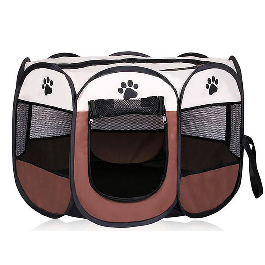 Pet/Dog/Cat Portable Foldable Playpen & Carrier - 2 Sizes - Deluxe Home Delight