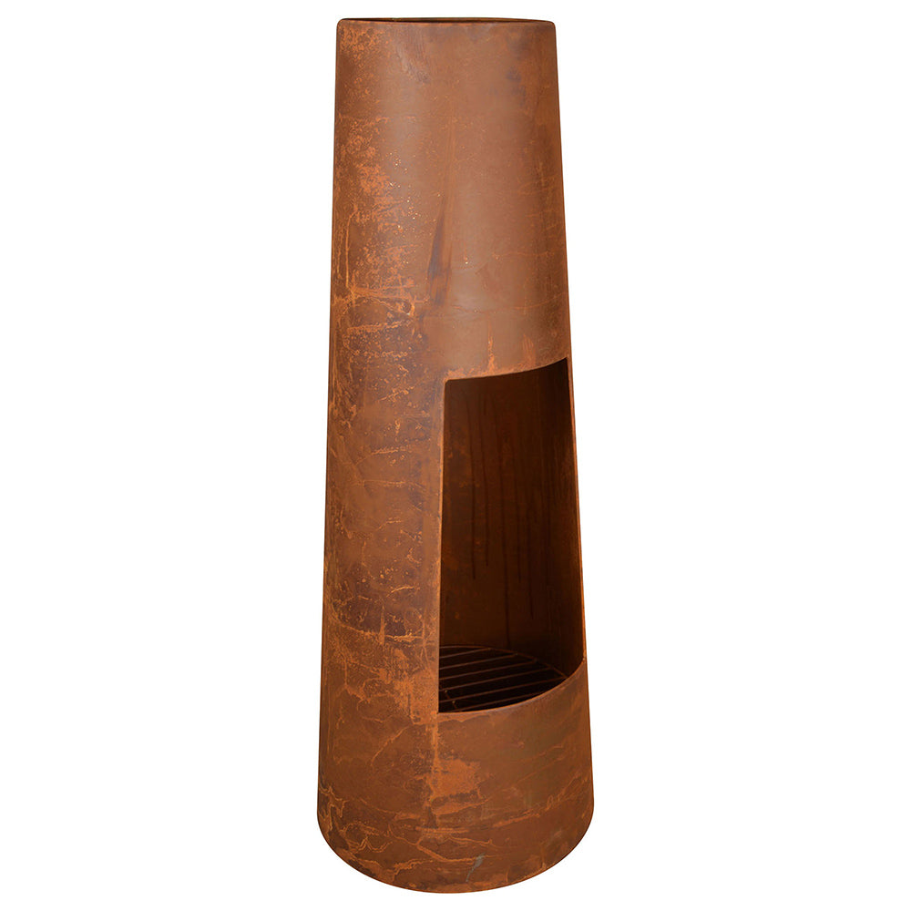 Rustic Sonora Round Chiminea - 100cm H & 38cm D