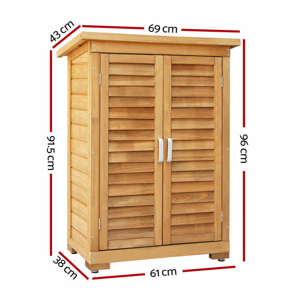 Garden Fir Wood Storage/Box Cabinet