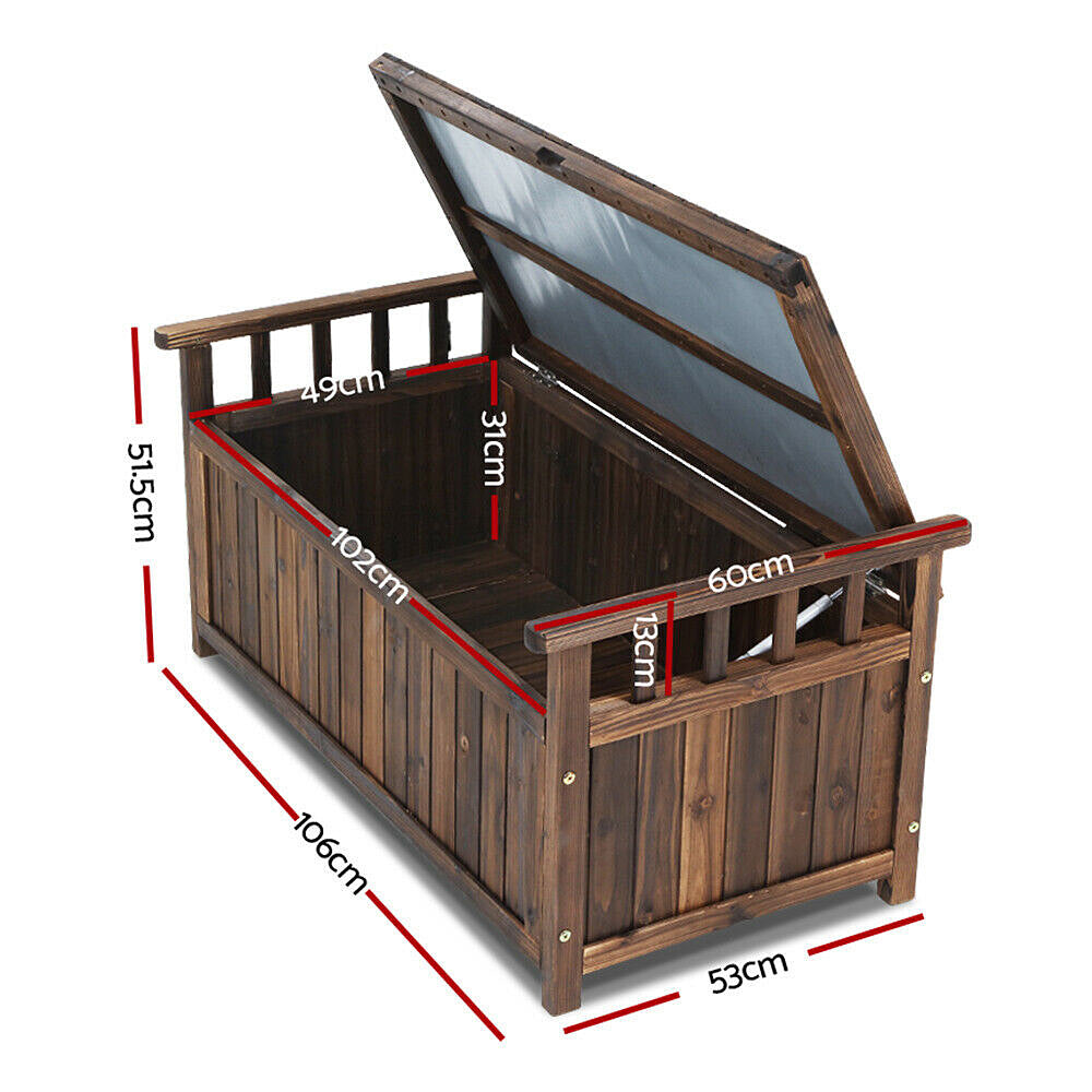 Outdoor Storage Box/Wooden Garden Bench