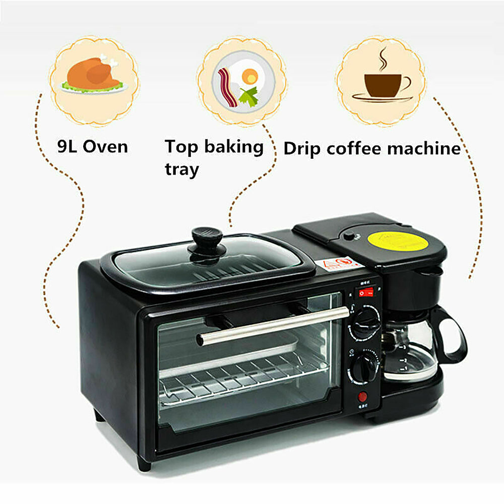 Multifunction 3 in 1 Breakfast Making Machine - for coffee, pizza, bread etc etc