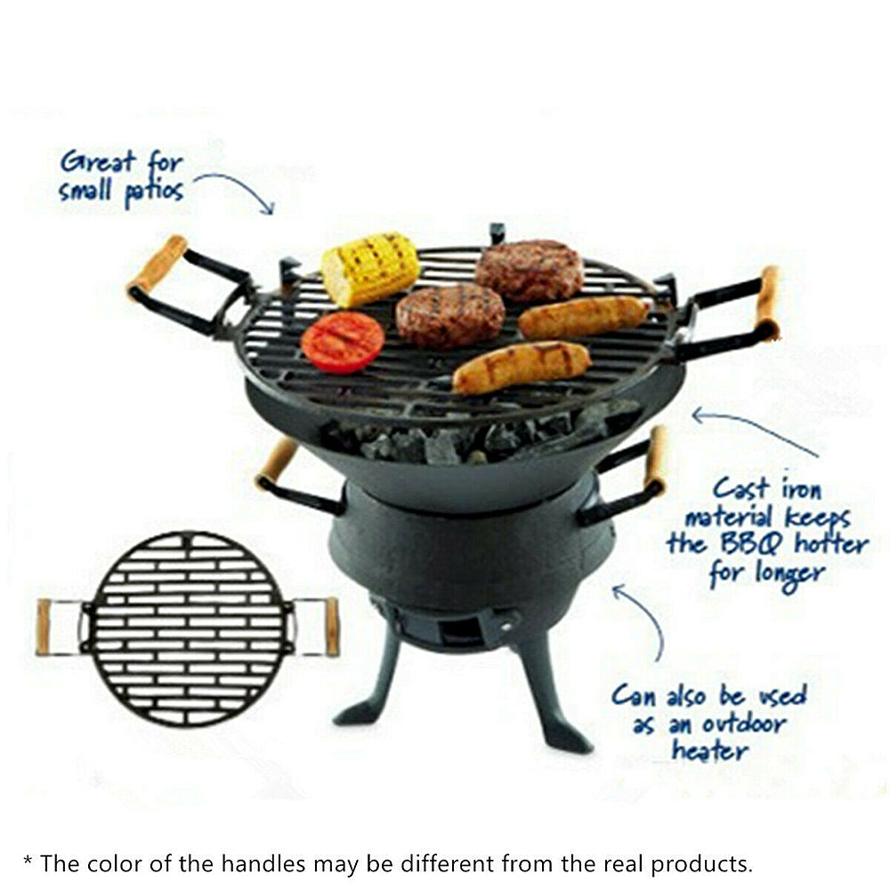 Sunset Cast Iron Camping Fire Pit & Cooking Stove