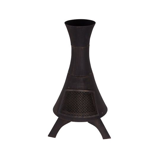 Allegra Modern Cast Iron Chimenea - Black