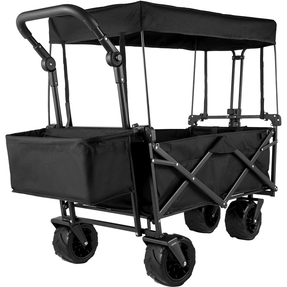 Beach & Garden Folding Wagon w/ Shade/Canopy - 3 Cols