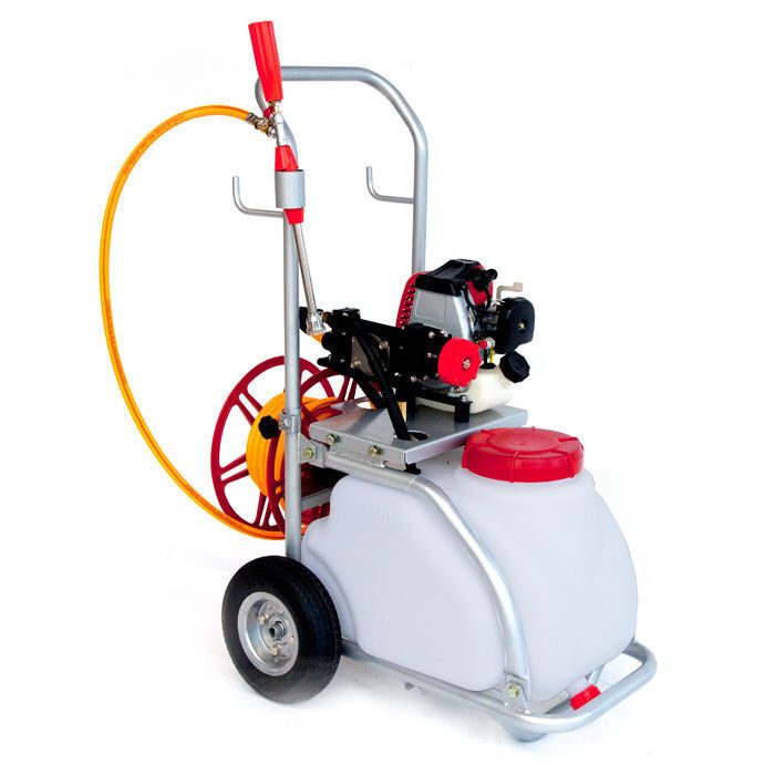 GardenPRO 30L Power Weed & Pest Control Sprayer w/Tank Trolley, Hose and Reel