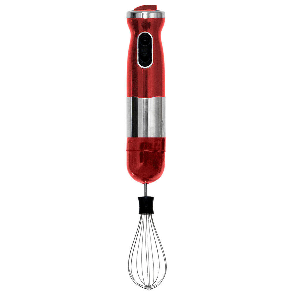 Electric Hand Stick Blender / Food Chopper & Mixer Beater in Red 700W