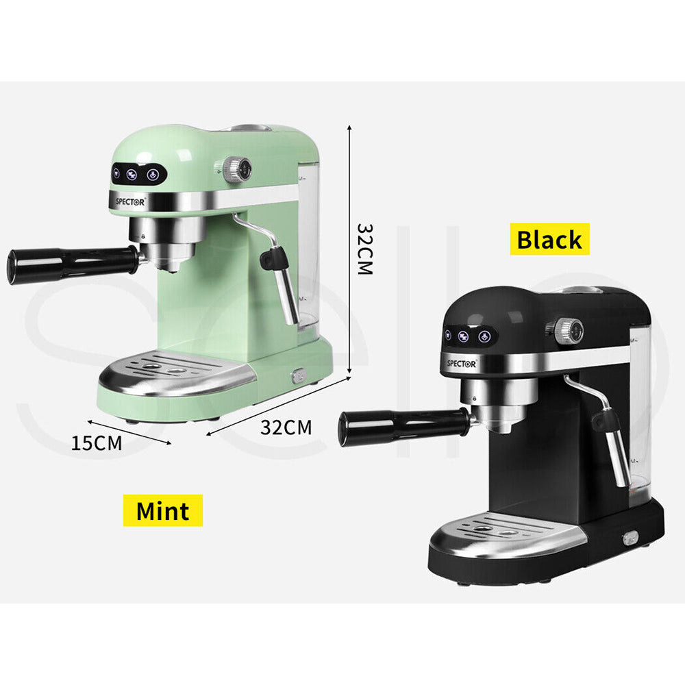 Personal Espresso Cafe Barista Machine for Espresso Latte Cappuccino Milk Frother