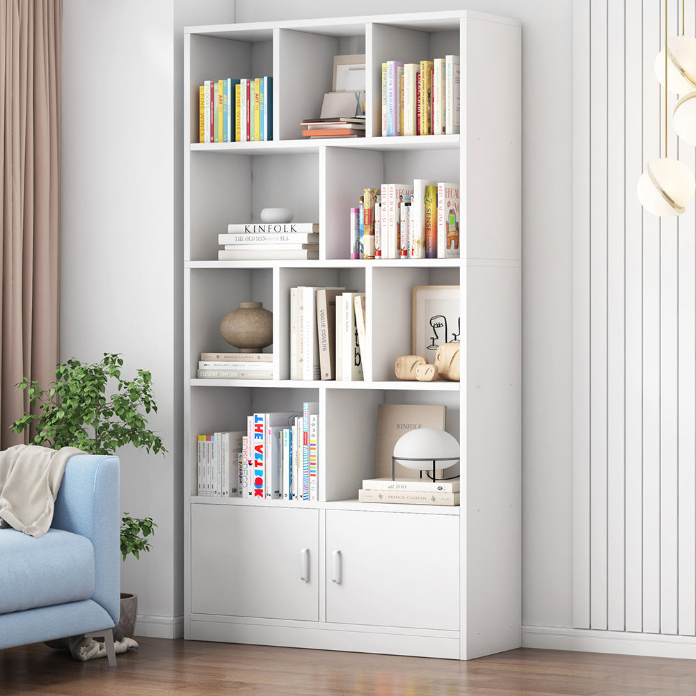 Vardana 10-Shelf 2-Door Cupboard/Booksh/Cabinet