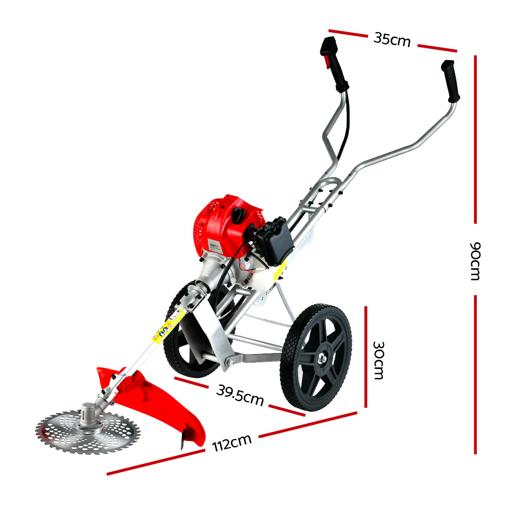 Garden Chief 3-in-1 62cc 2 Stroke Petrol Wheel Brushcutter/Whipper/Saw