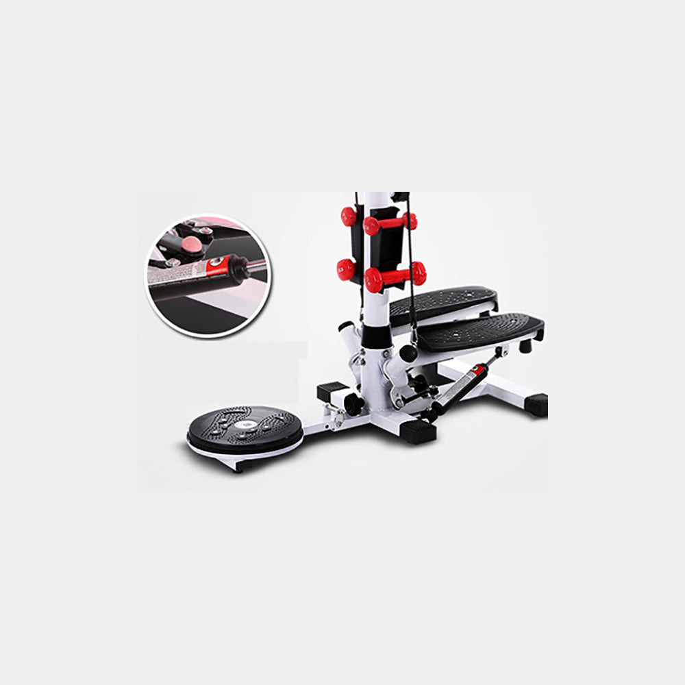 3 in 1 Twist Stepper with Handle Bar, Twister & Dumbbells - Deluxe Home Delight