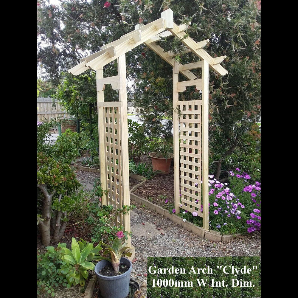 Garden Arch Kit 1.0m Wide - Swiss Peak or Pagoda Designs