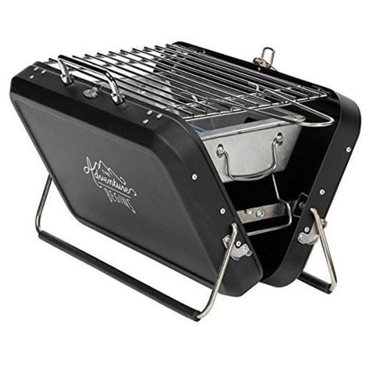 The Gentleman's Stainless Steel & Chrome Suitcase Barbecue - Deluxe Home Delight