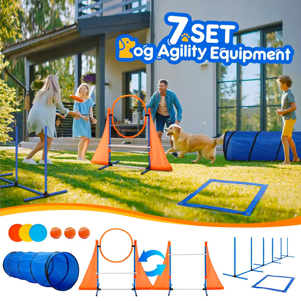 Flash! Dog Obstacle Training Course w/7 Tests + Carry Bag