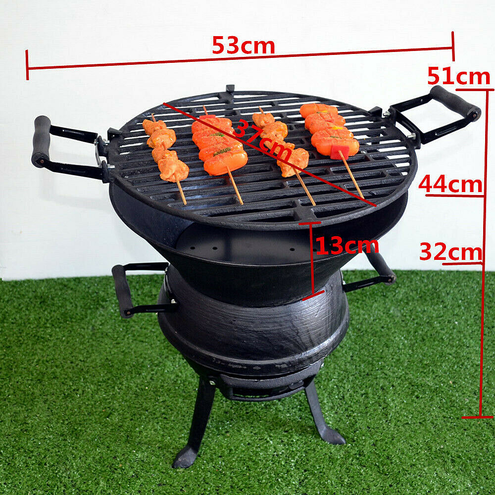 Sunset Cast Iron Camping Fire Pit & Cooking Stove