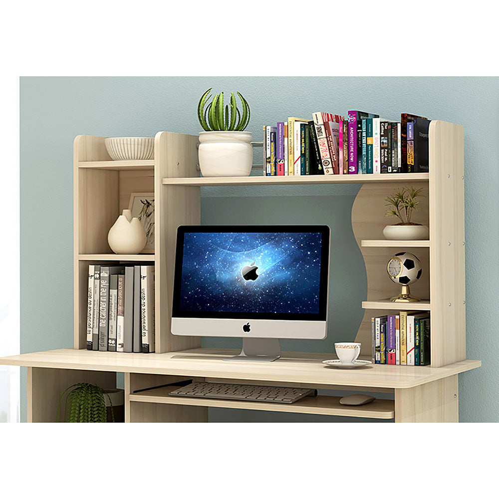 Adagio Computer Desk Workstation with Shelf & Cabinet - 3 Cols - Deluxe Home Delight