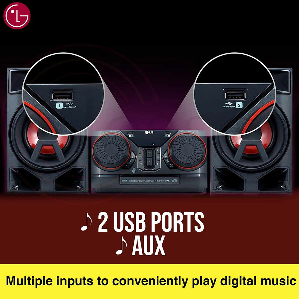 XBoom Mini HiFi System - Bluetooth FM Radio CD Player Jukebox USB Port AUX Jack