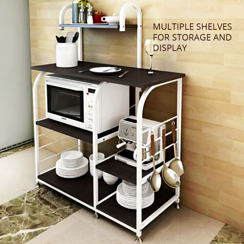 Kitchen Workbench & Organizer w/Storage Shelf - Deluxe Home Delight