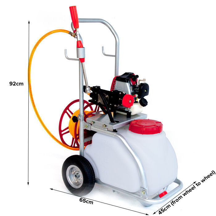 GardenPRO 30L Power Weed & Pest Control Sprayer w/Tank Trolley, Hose and Reel