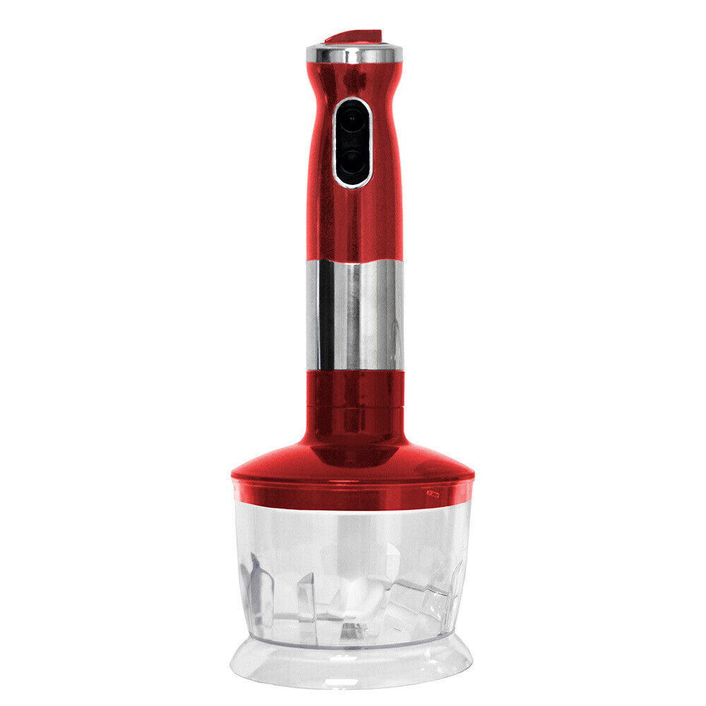 Electric Hand Stick Blender / Food Chopper & Mixer Beater in Red 700W