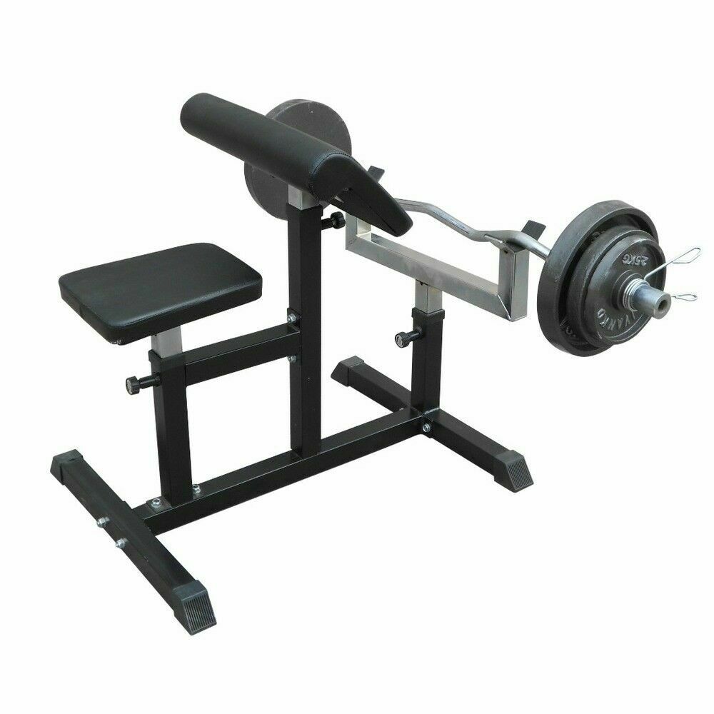 Preacher Curl Bench Weights - Arm Muscle-Building Seated Bench - Deluxe Home Delight