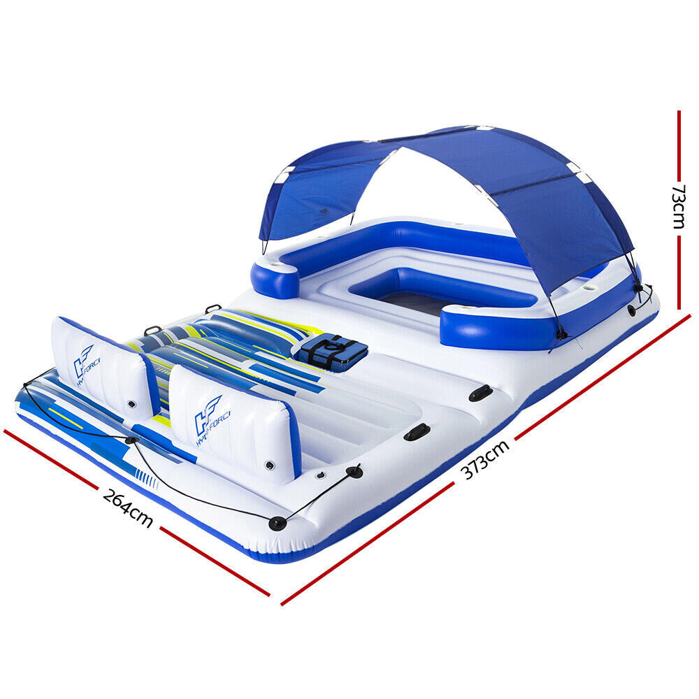 Tahiti Inflatable Float Island w/Shade - 6-person