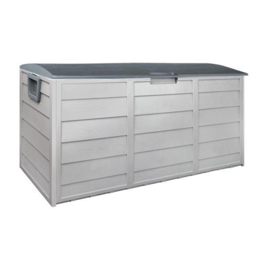 Storage Deck Box on Wheels for Outdoor Patio & Garden - Large 290L - Deluxe Home Delight