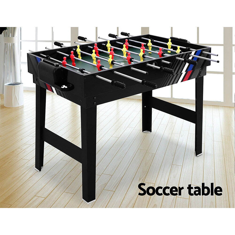 Whazza! 4-In-1 : Pool, Soccer/Foosball, Hockey and Ping Pong Games Table - 2 Sizes