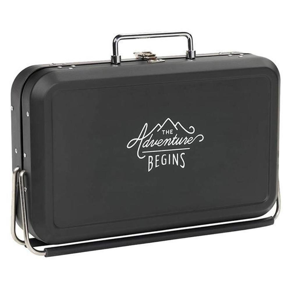 The Gentleman's Stainless Steel & Chrome Suitcase Barbecue - Deluxe Home Delight