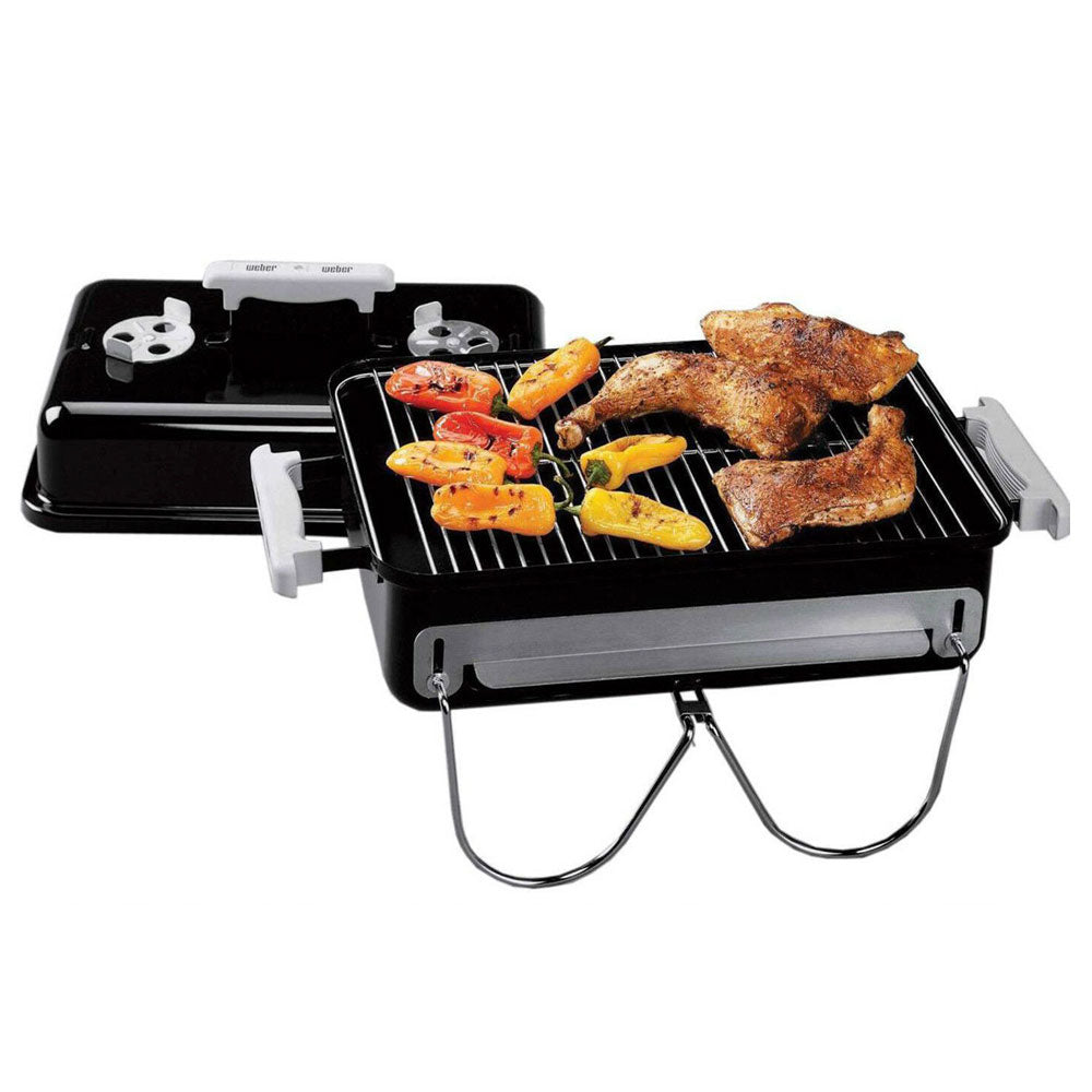 Weber Go Anywhere Barbecue Outdoor Cooking & Eating BBQs Hibachi Charcoal Camp - Deluxe Home Delight