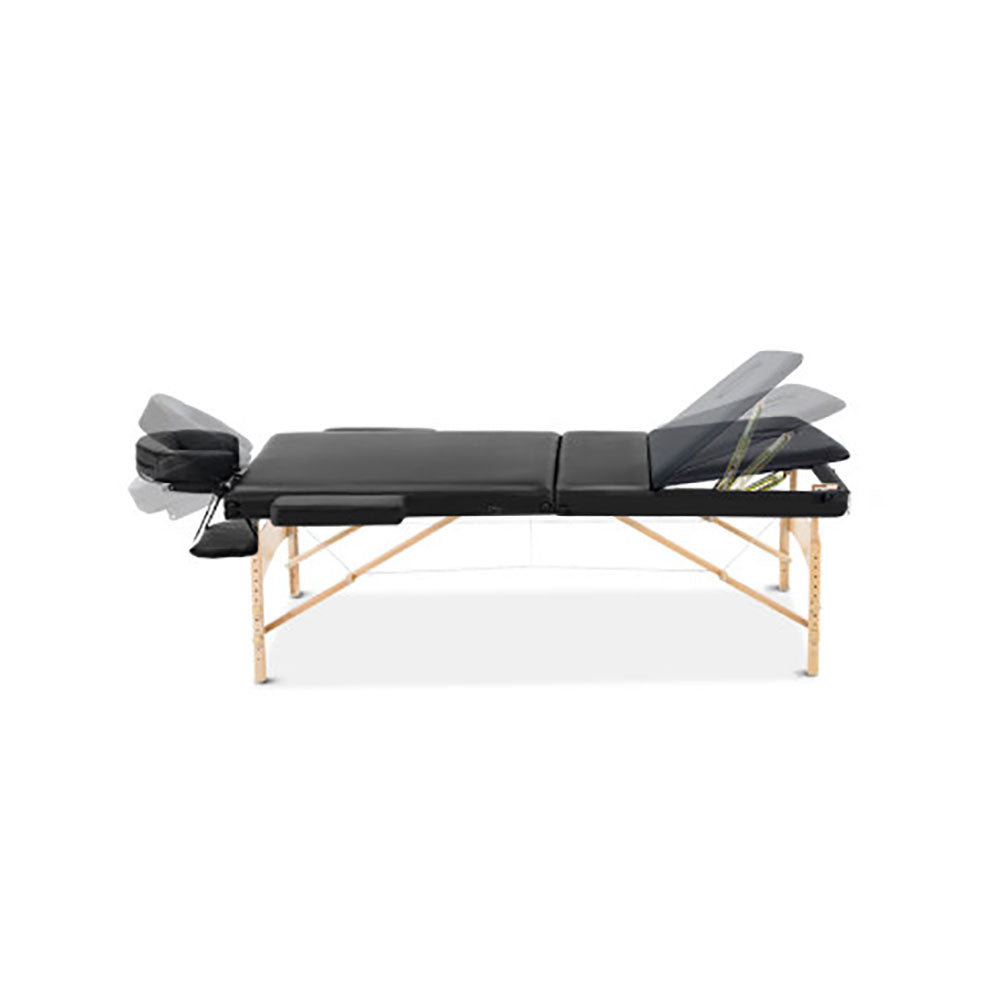 75cm Wide Portable Wooden Massage Table  - 3 Fold