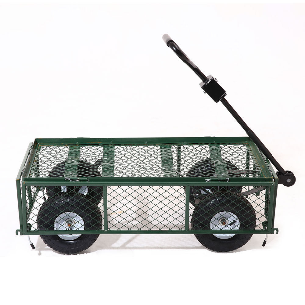 Steel Mesh Garden Steel Cart - transport and storage - Deluxe Home Delight