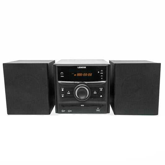 Maestro Home Stereo Mini Hi Fi System w/Bluetooth, CD Player, USB and DVD