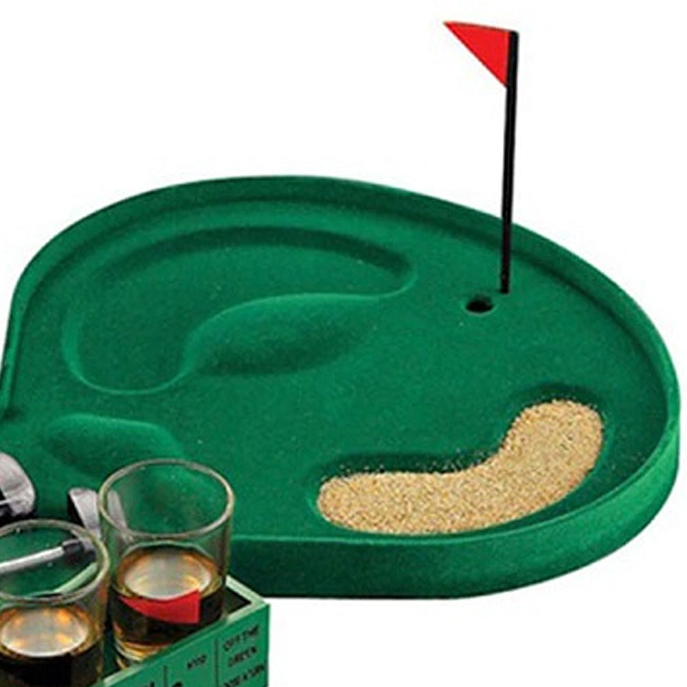 Mini Golf Drinking Game w/Glasses - Deluxe Home Delight