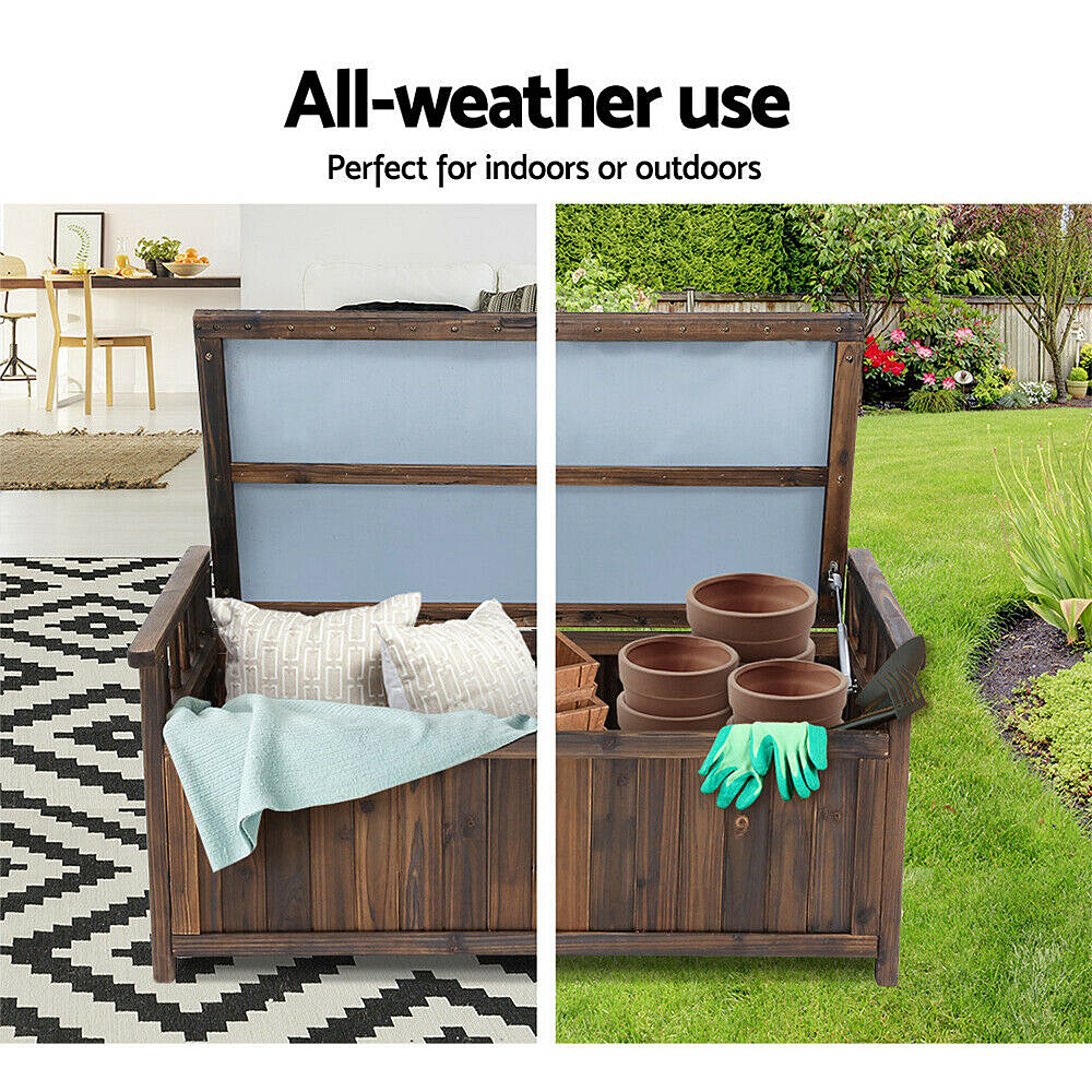 Outdoor Storage Box/Wooden Garden Bench