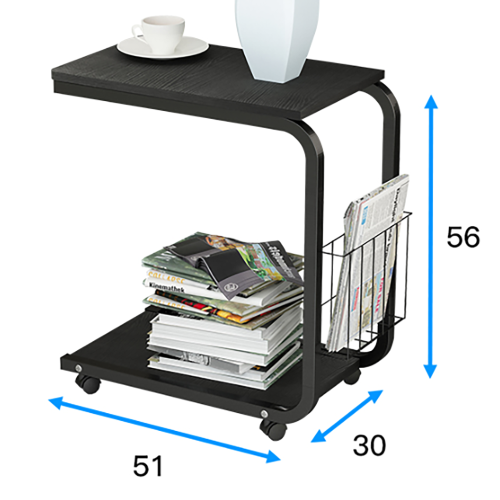 Prestige Laptop Side Table Laptop Desk w/Wheels