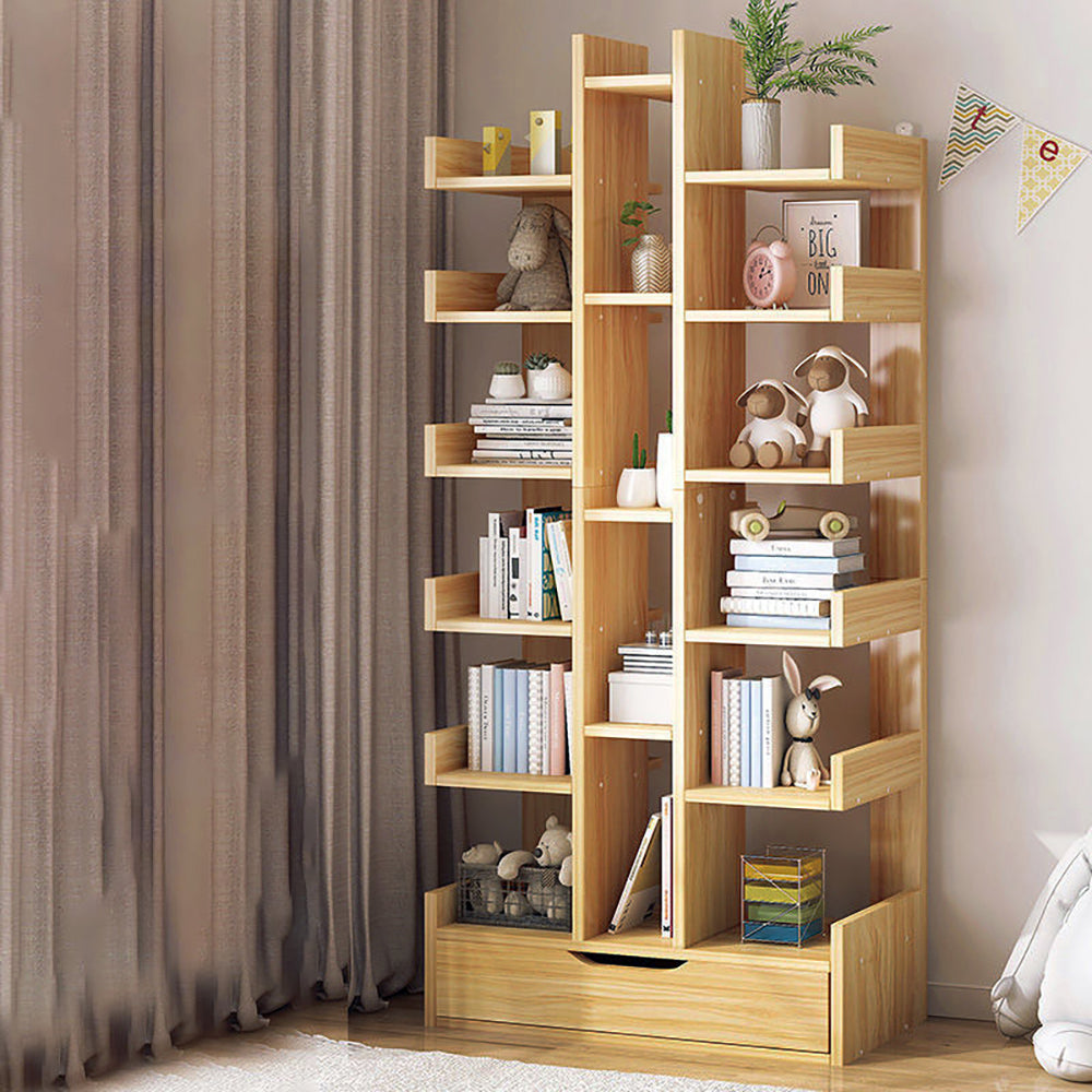 Adrina 18-Shelf Bookcase & Display Cabinet w/Multiple Storage