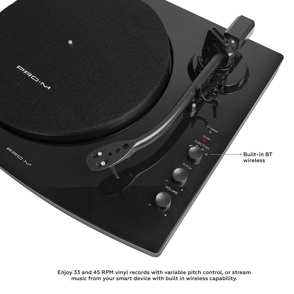 TotalBeat Pro Stereo Turntable/Vinyl/Record Player System/Bluetooth Speakers