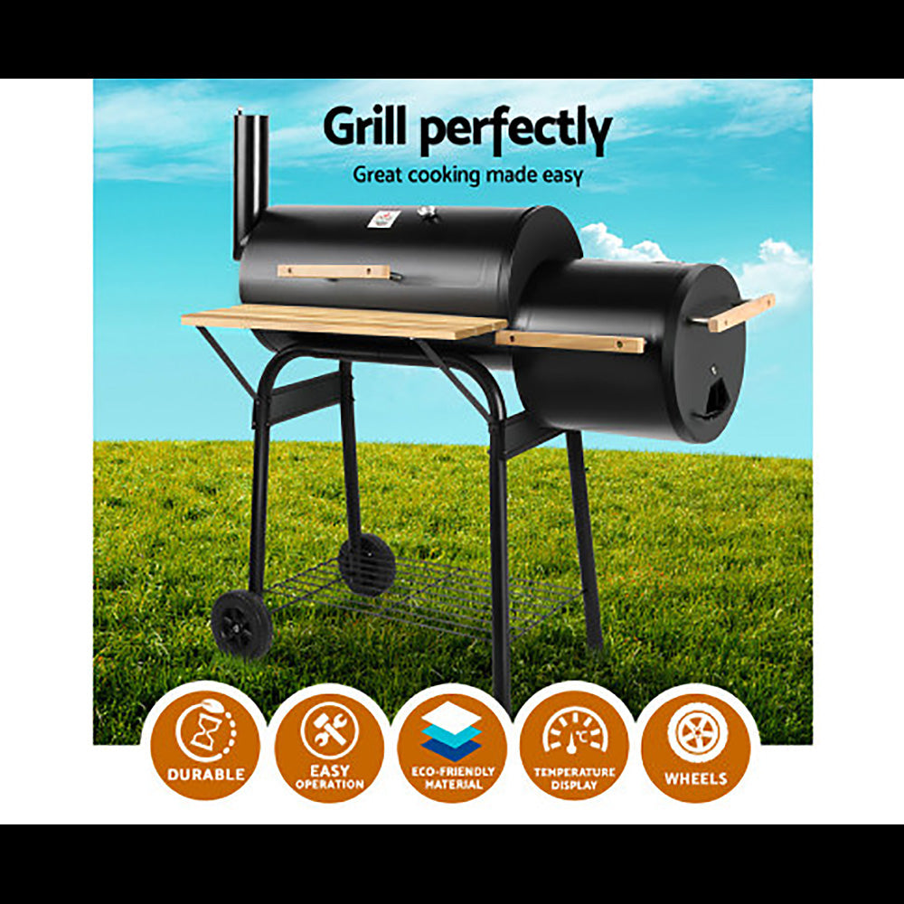 Franky's 2-in-1 Offset BBQ Smoker