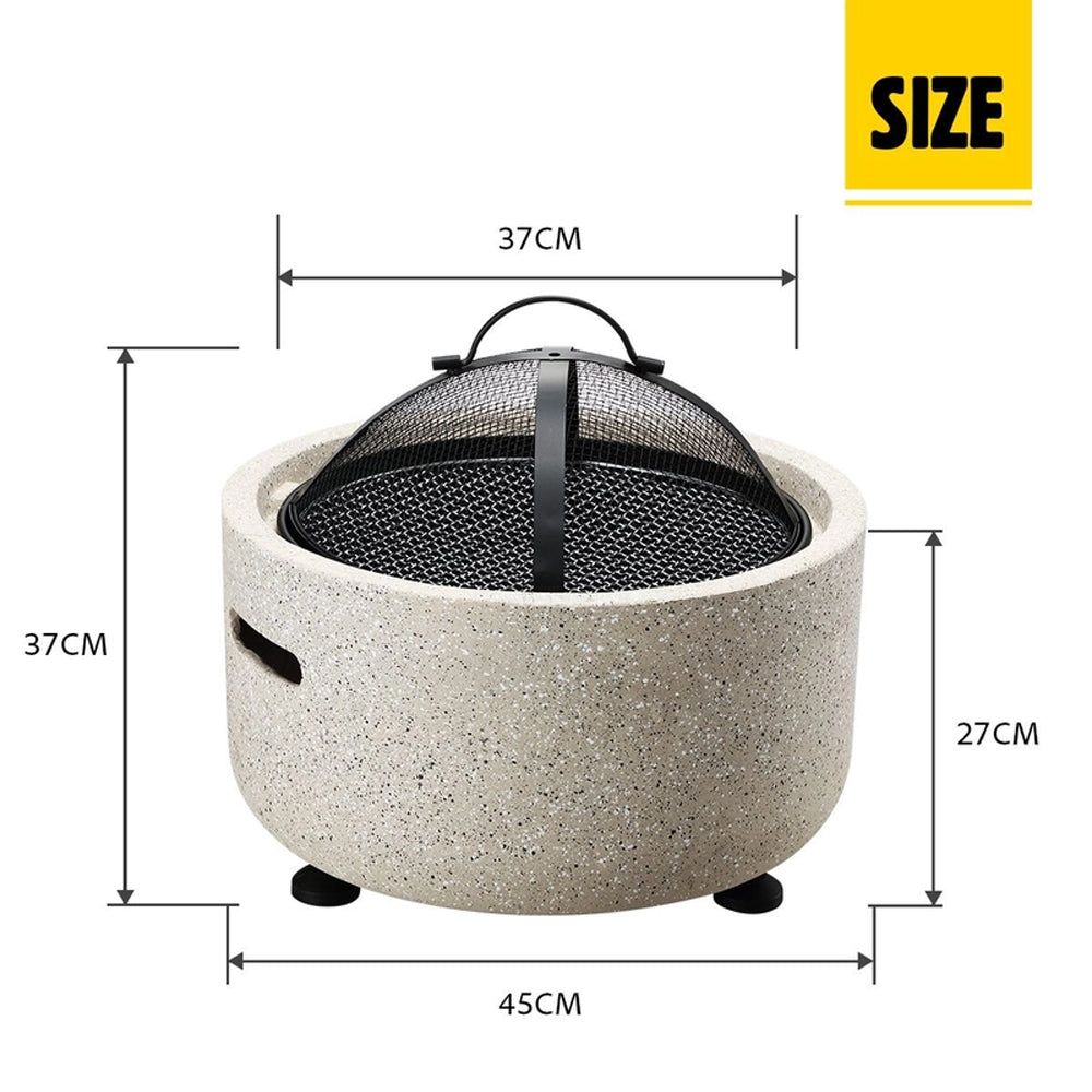 Valla Firepit/BBQ Smoker/Fireplace/Patio Heater-Brazier - 2 Sizes 45 & 60cm