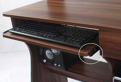 Deluxe Combination Workstation - Computer Desk w/Shelves, Drawer, Lockable. 3 Colours - Deluxe Home Delight