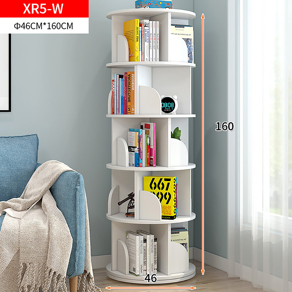 Avanta 360-degree Rotating 3, 4 & 5 Tier Display Shelf/Bookcases