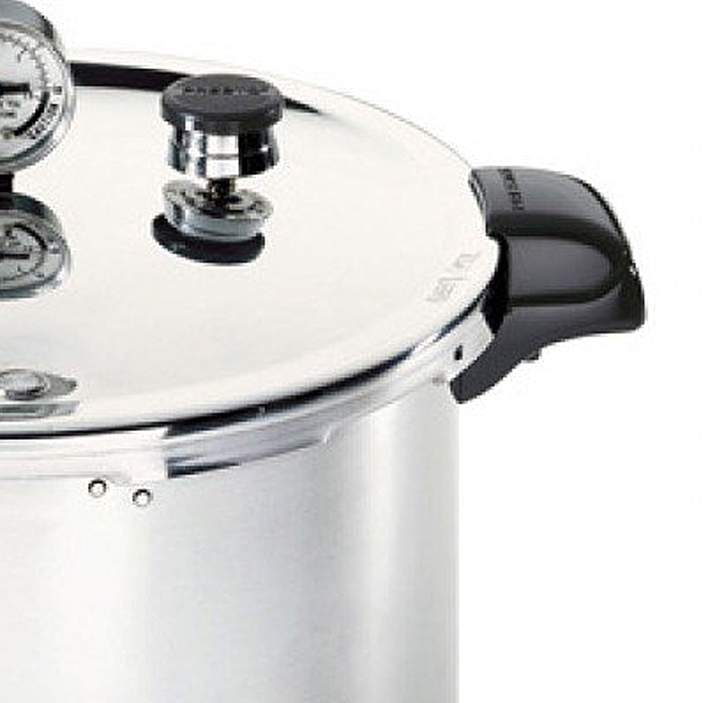 New 2020 Model Presto 23qt 21 litre Pressure Mason Jar Canner / Cooker Stainless Steel Base with 3 Piece Regulator - Deluxe Home Delight