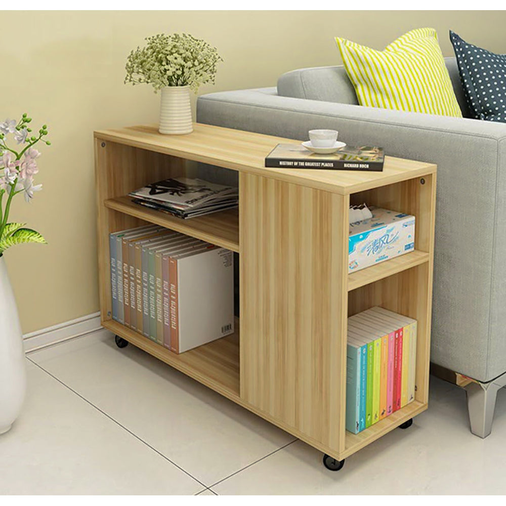 Performer Side Table w/4 Shelves & Casters - 3 cols