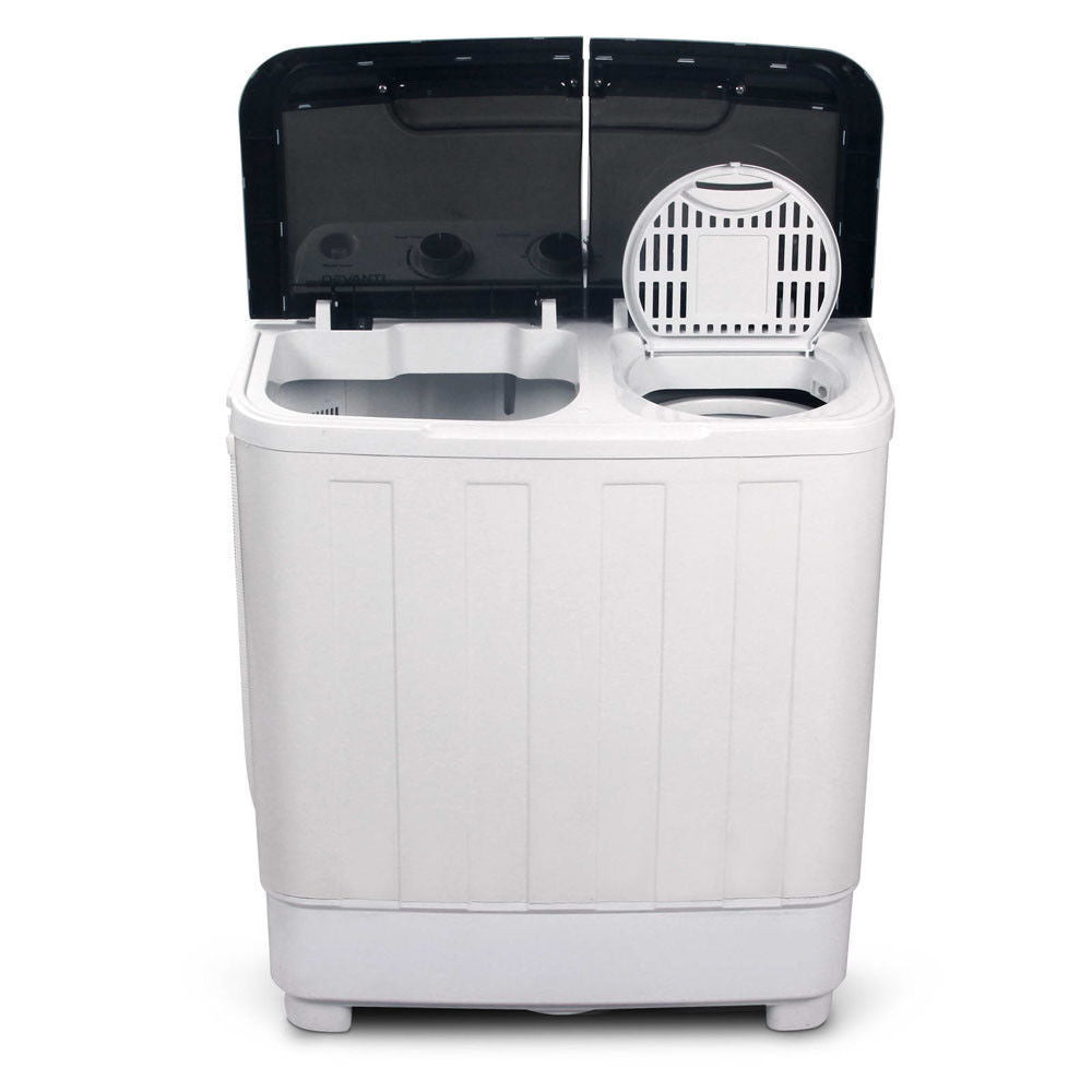 OOS 5KG Mini Portable Twin Tub Washing Machine - White - Deluxe Home Delight