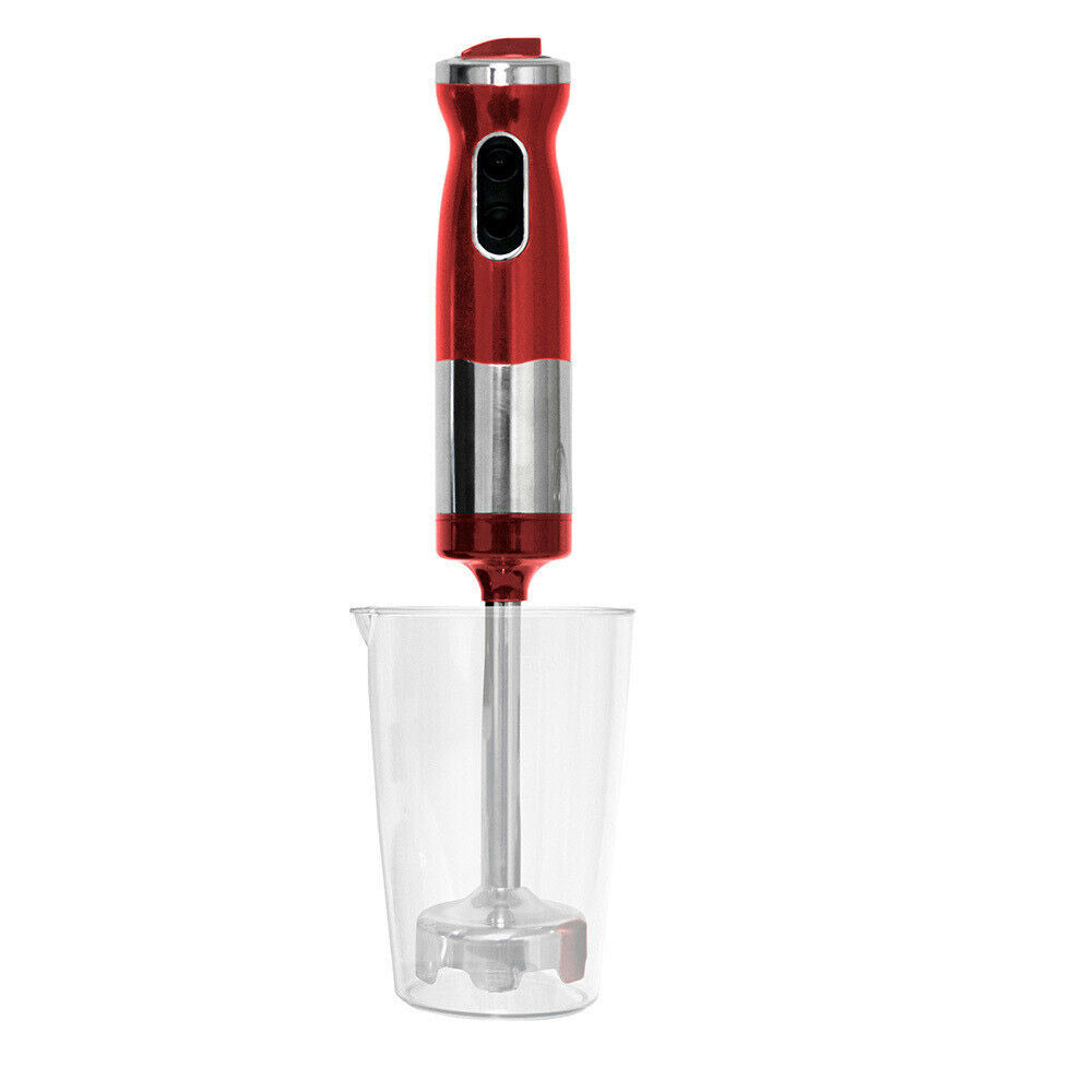 Electric Hand Stick Blender / Food Chopper & Mixer Beater in Red 700W