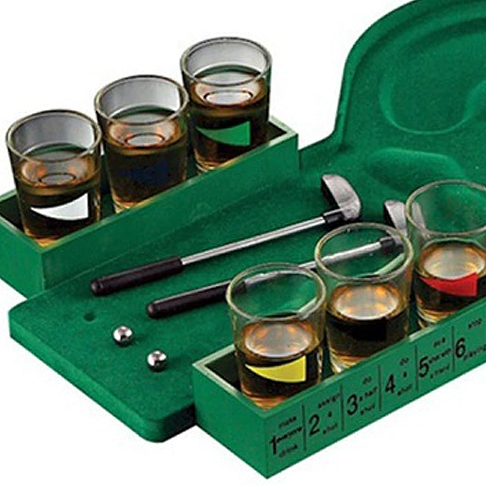 Mini Golf Drinking Game w/Glasses - Deluxe Home Delight